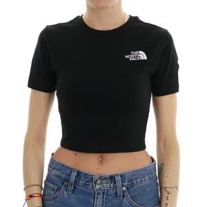 T-SHIRT ESSENTIAL CROPPED THE NORTH FACE NERO